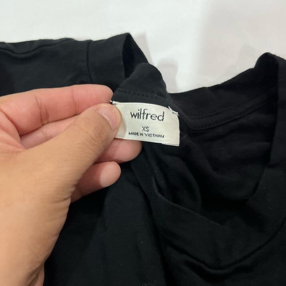 Aritzia Wilfred Long Sleeve Basic Solid Black Bod… - image 3